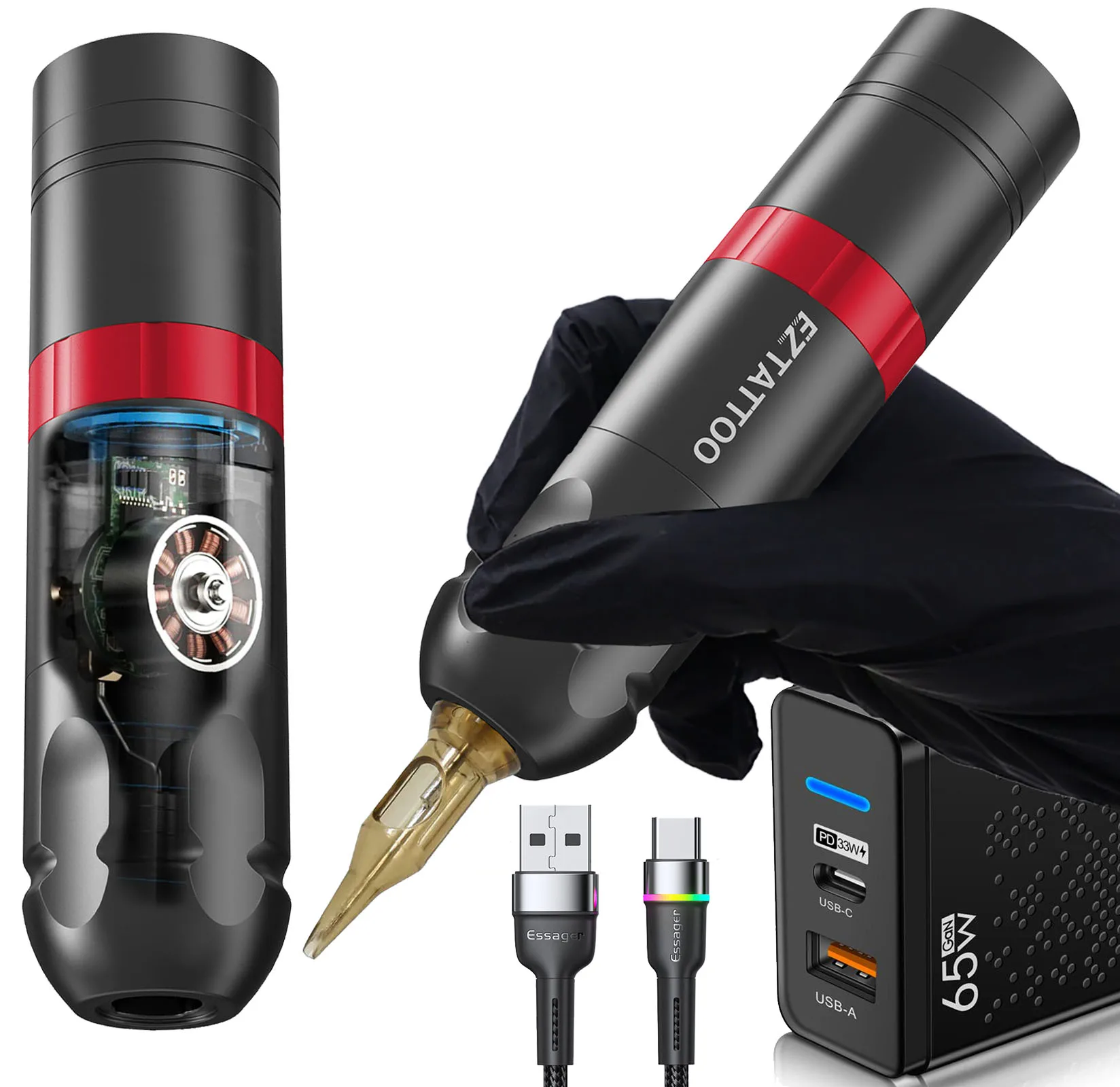Máquina de Tatuagem Pen Ez Caster | Five Star