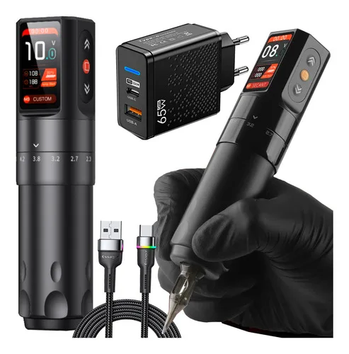 Máquina Pen Viper S2 para tatuagem e micropigmentação - Five Star Tattoo Supply